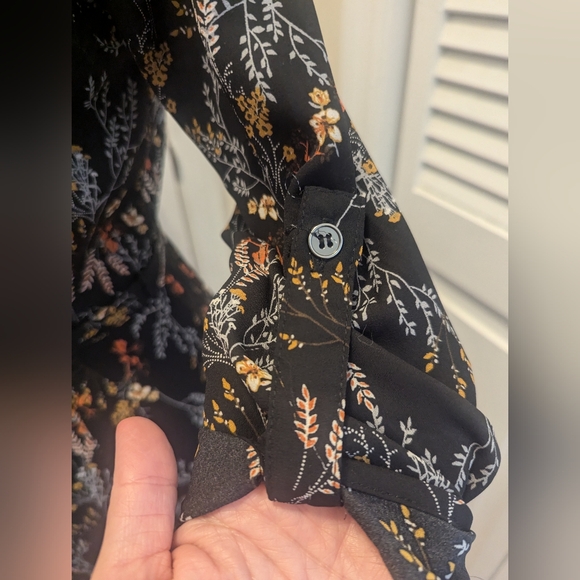 DR2 Button Shirt Midi Dress Black - Size XS - Picture 4 of 7